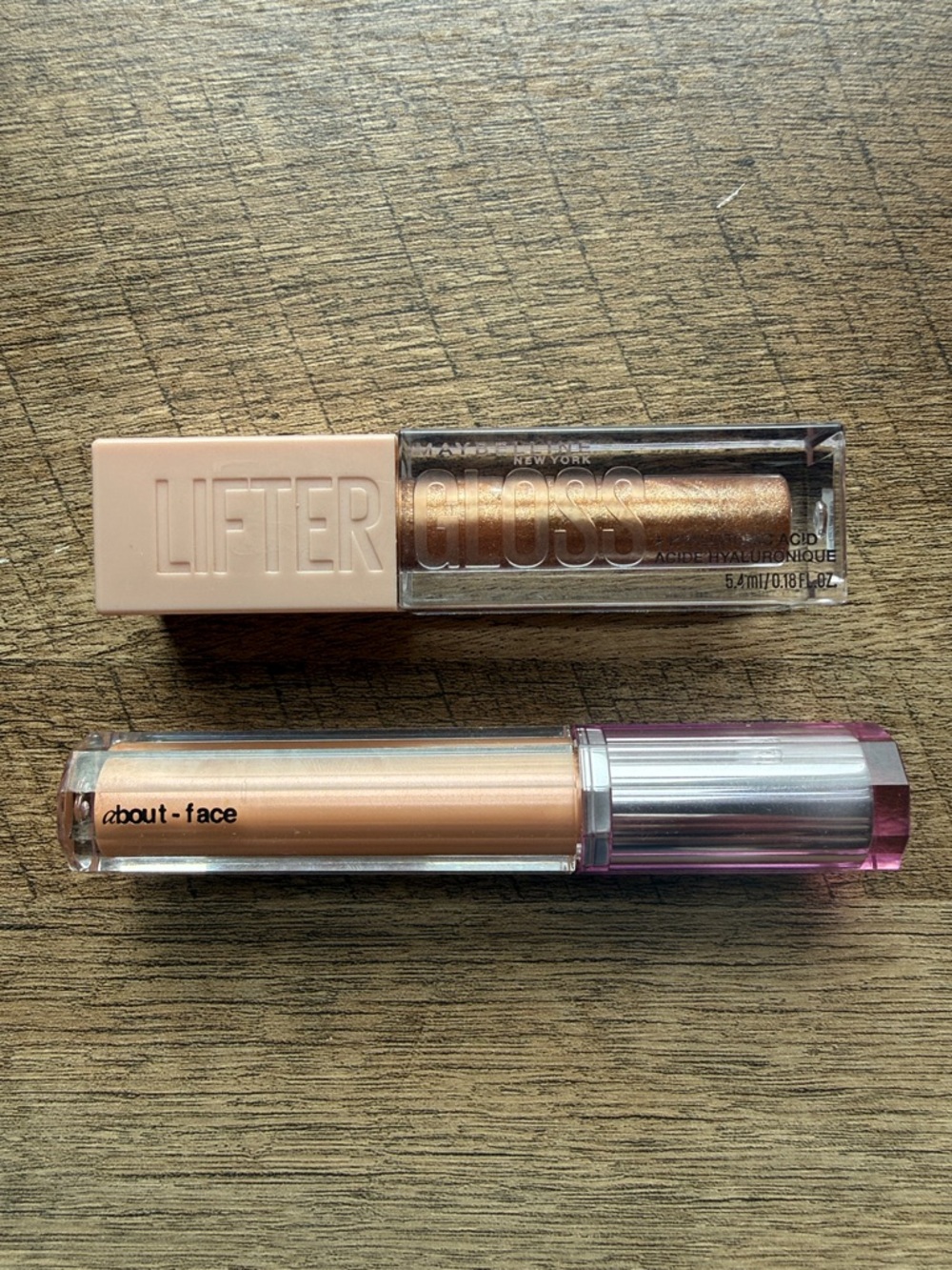 Maybelline Lifter Gloss Duo - Peach Shimmer & Rose Gold
